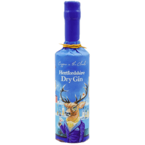Hertfordshire Dry Gin with artistic deer label design