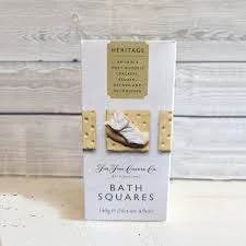 Heritage Bath Squares biscuit packaging