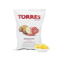 Torres Iberian ham flavoured crisps pack