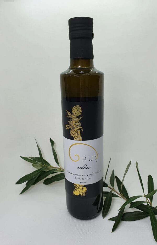 PUG Olea Greek extra virgin olive oil bottle