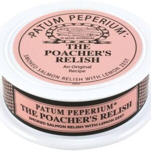 Patum Peperium Poacher's Relish salmon spread container