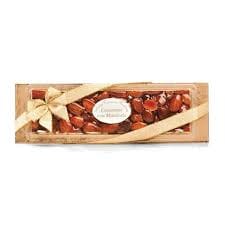 Gift-wrapped box of assorted nuts with bow