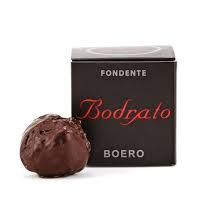 Bodrato Boero fondente chocolate product package and piece