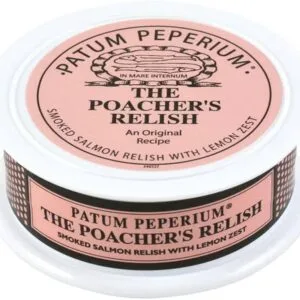 Patum Peperium smoked salmon relish jar with lemon zest