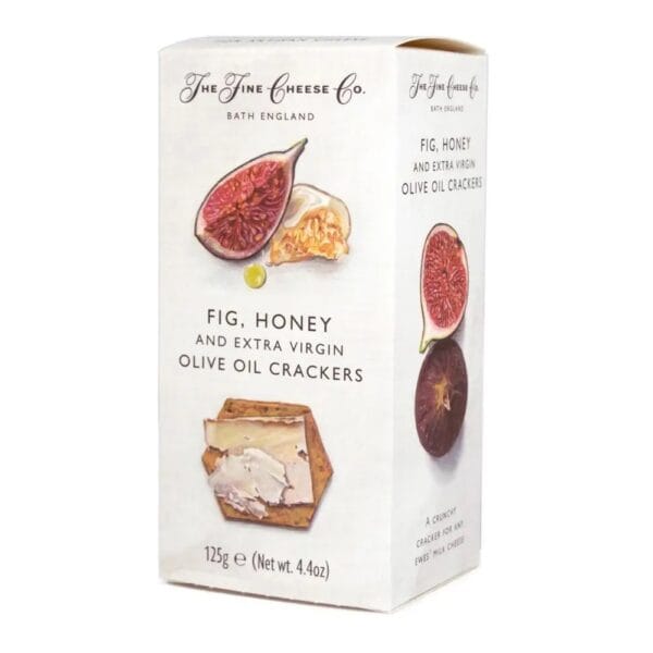 Fine Cheese Co. fig and honey crackers packaging