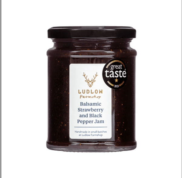 Ludlow Farmshop balsamic strawberry black pepper jam