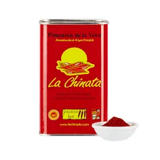 La Chinata smoked paprika tin beside bowl of spice