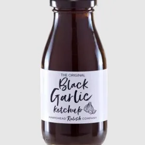 Bottle of Black Garlic Ketchup by Hawkshead Relish Company