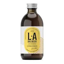 LA Brewery citrus hops kombucha bottle