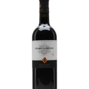 Bottle of Pedro Ximenez sherry wine, Fernando de Castilla