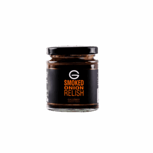 Smoked onion relish jar from Galloway Burger House