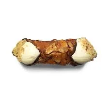 Caramel nut bar with white chocolate ends