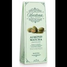Marlena Almond Matcha Chocolates packaging