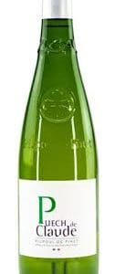 Bottle of Puech de Claude French white wine