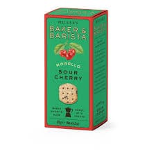 Morello Sour Cherry biscuit box, green and red
